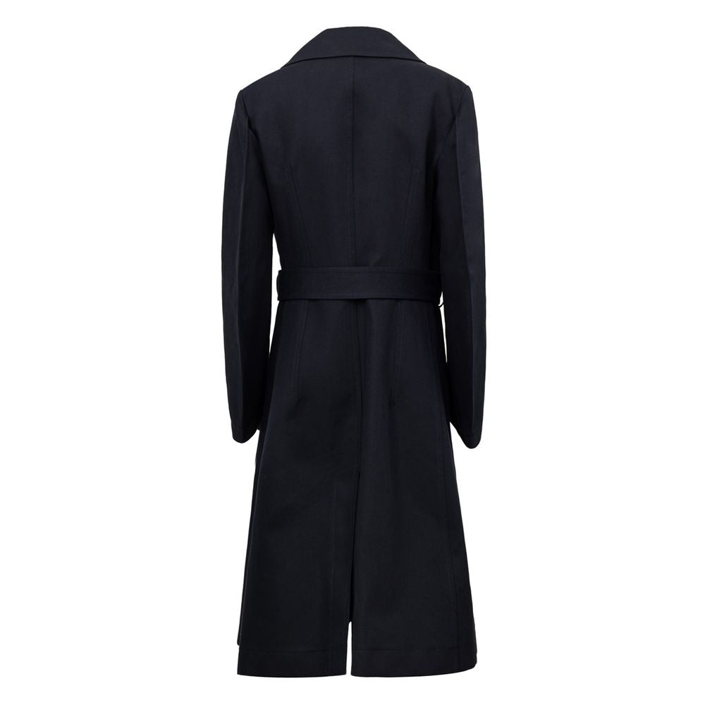 Manteau-tranchée en coton bleu de Bottega Veneta