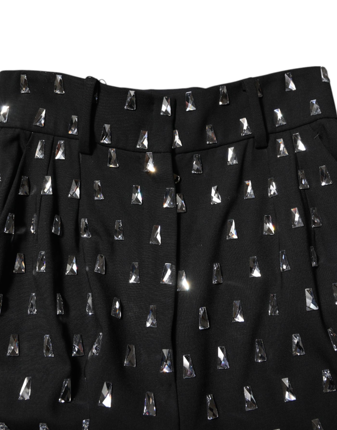 Pantalon large noir orné de cristaux Dolce &amp; Gabbana