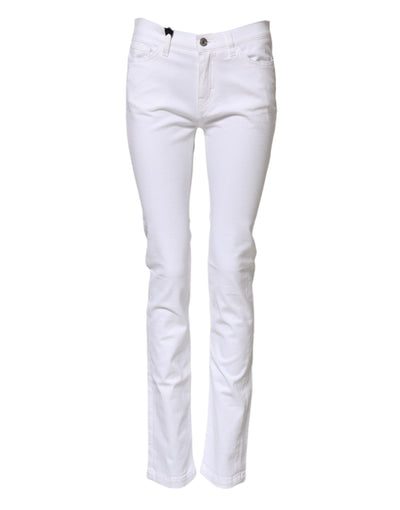Jean skinny taille moyenne blanc GRACE de Dolce &amp; Gabbana 