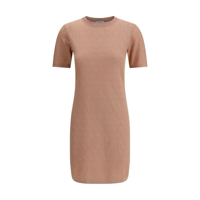 Fendi FF-patroon midi-jurk