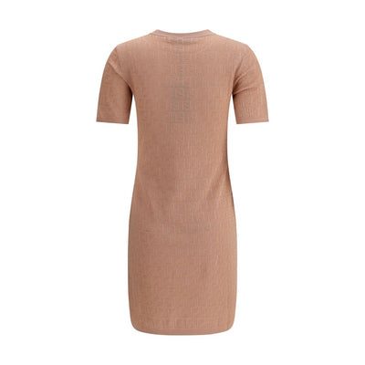 Fendi FF-patroon midi-jurk