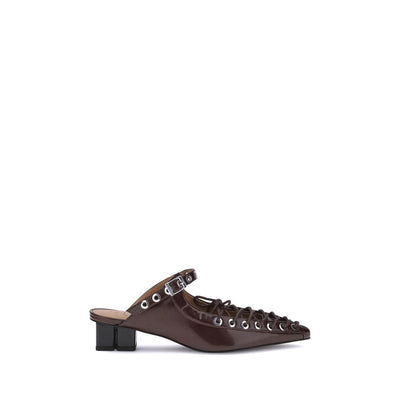 Mules à lacets Ganni Oleatex