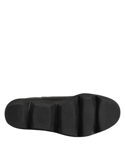 Bottines Chelsea noires en cuir Sacai pour femme