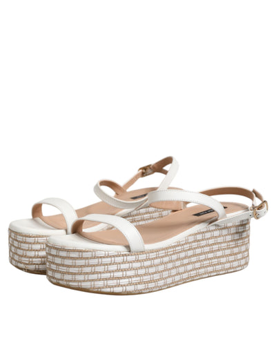 Patrizia Pepe Witte Espadrilles Enkelband Sandalen Schoenen
