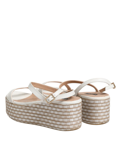 Patrizia Pepe Witte Espadrilles Enkelband Sandalen Schoenen