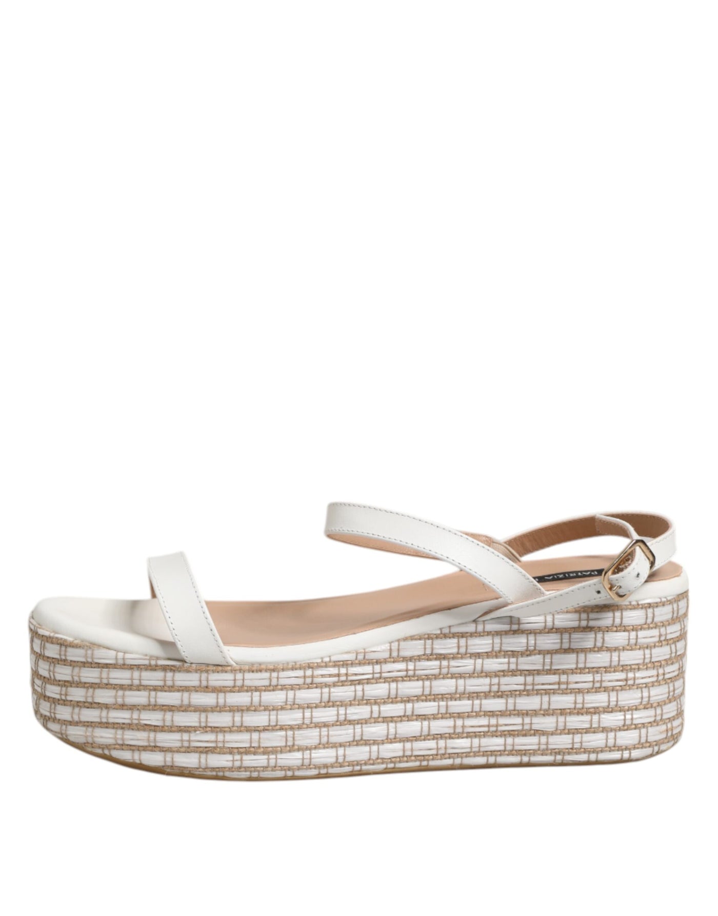 Patrizia Pepe Witte Espadrilles Enkelband Sandalen Schoenen