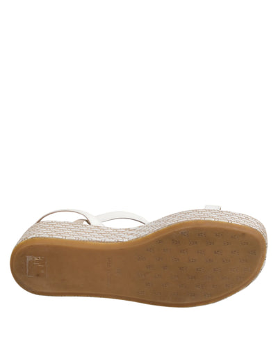 Patrizia Pepe Witte Espadrilles Enkelband Sandalen Schoenen