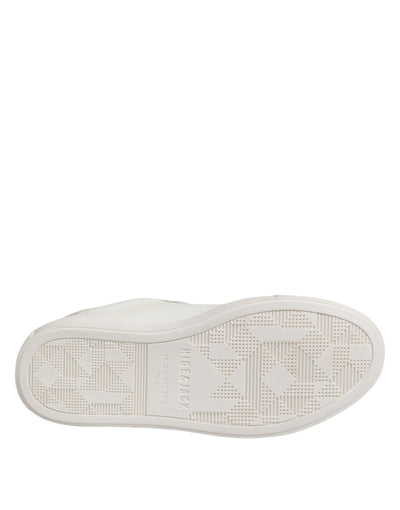 HIDE &amp; JACK Witte leren lage veterschoenen