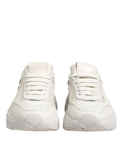 Dolce &amp; Gabbana Witte DAYMASTER Kalfsleren Sneakers Schoenen