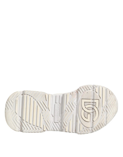 Dolce &amp; Gabbana Witte DAYMASTER Kalfsleren Sneakers Schoenen