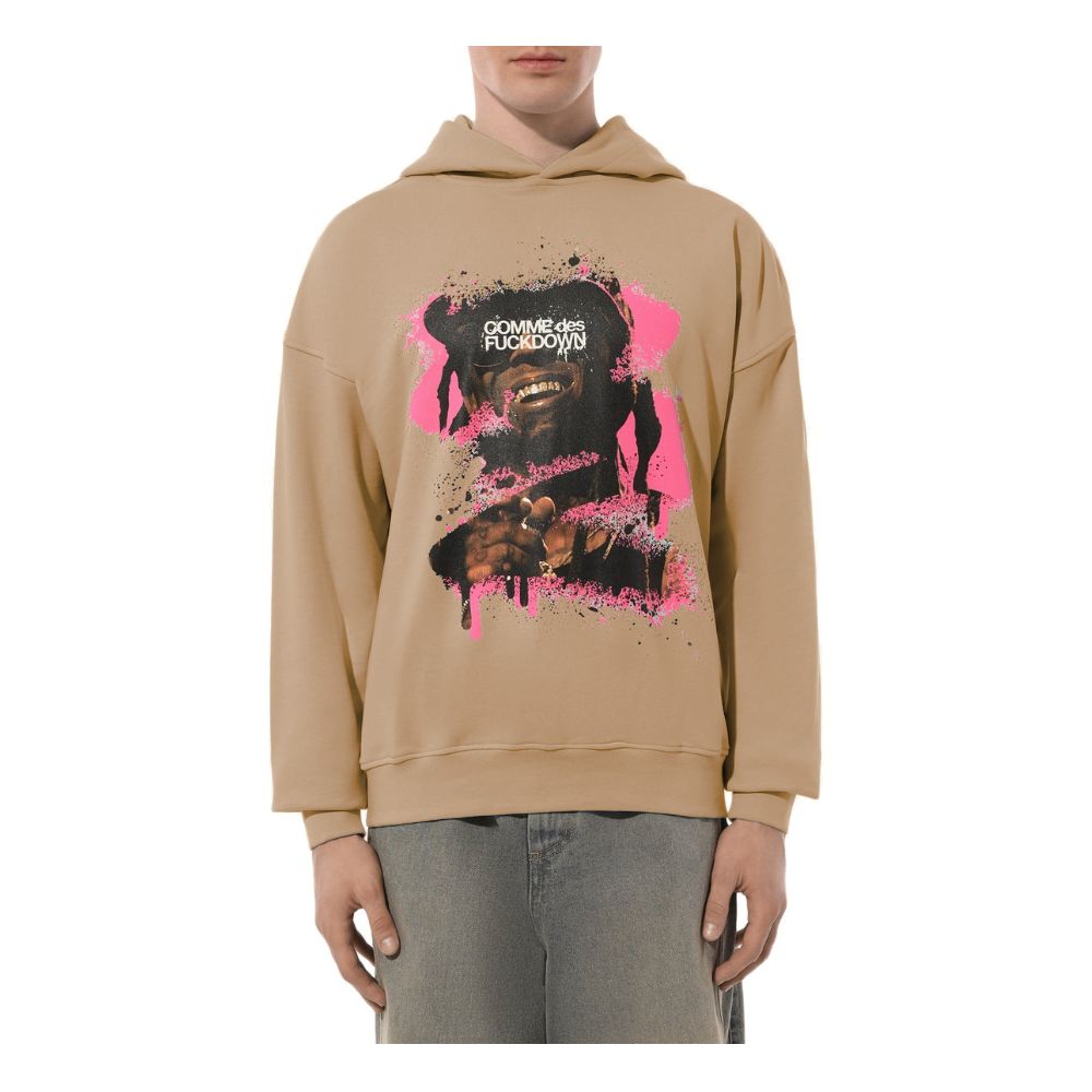 Pull en coton brun pour homme Comme Des Fuckdown