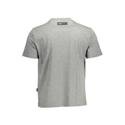 Plein Sport Gray Cotton T-Shirt