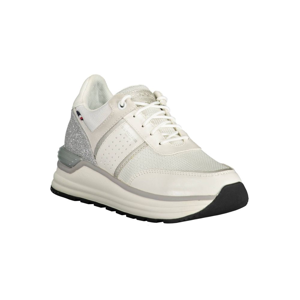 Baskets blanches en polyester US POLO ASSN.