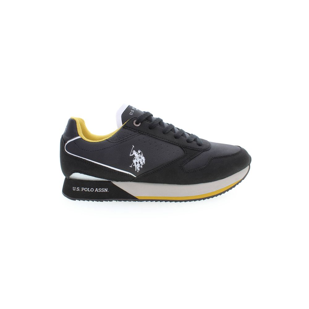 Baskets noires en polyester US POLO ASSN.