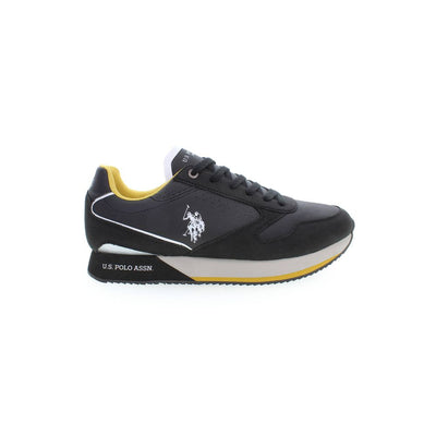 Baskets noires en polyester US POLO ASSN.