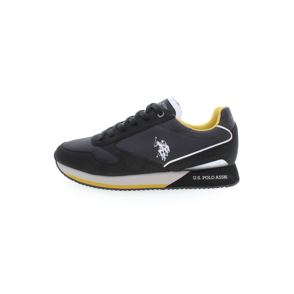 Baskets noires en polyester US POLO ASSN.