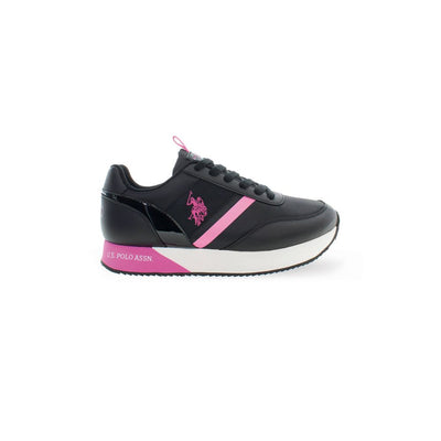 US POLO ASSN. Zwarte polyester sneaker