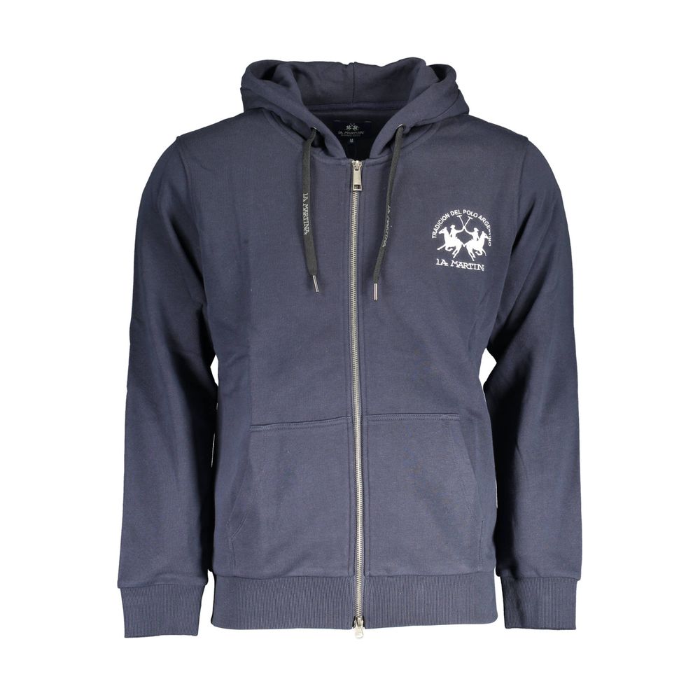 Pull en coton bleu La Martina