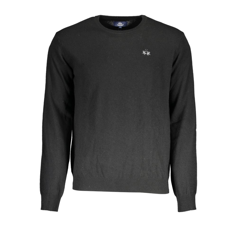 Pull en laine noire La Martina