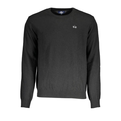 Pull en laine noire La Martina