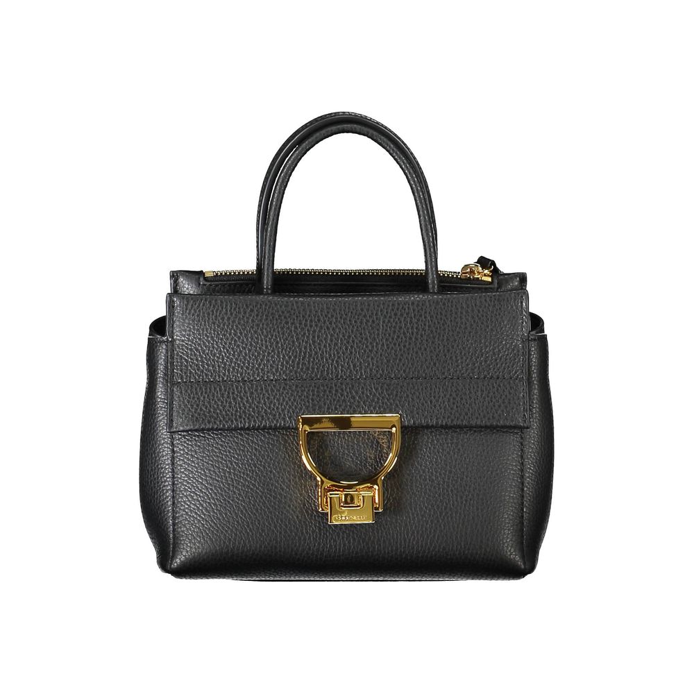 Sac à main en cuir noir Coccinelle
