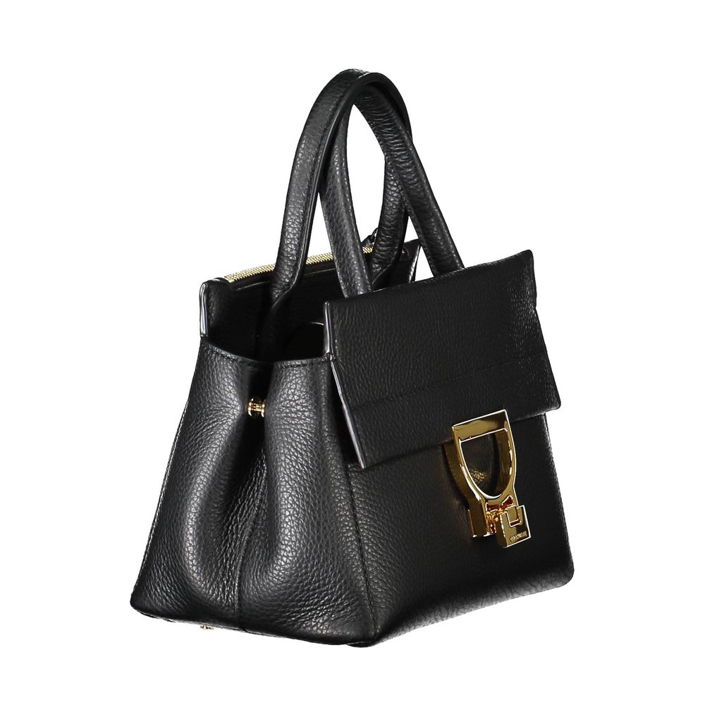 Sac à main en cuir noir Coccinelle