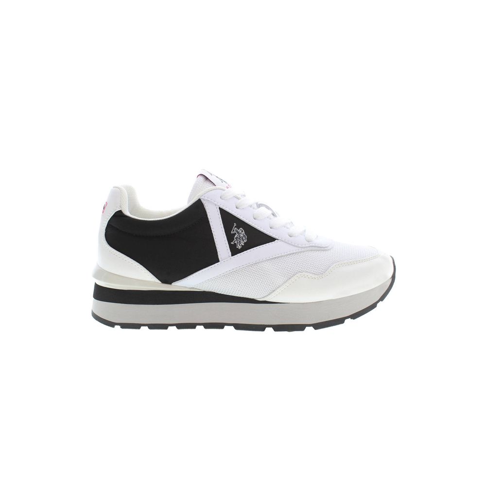 US POLO ASSN. Witte polyester sneaker