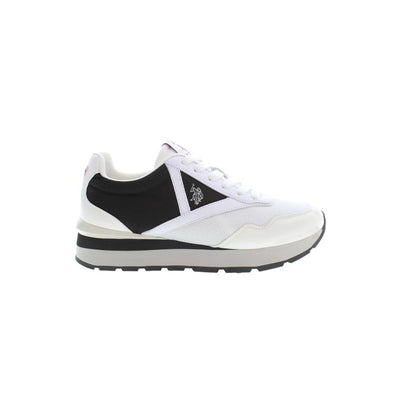 US POLO ASSN. Witte polyester sneaker