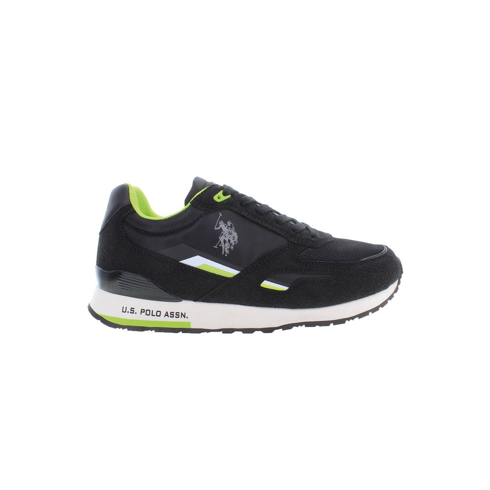 US POLO ASSN. Zwarte polyester sneaker