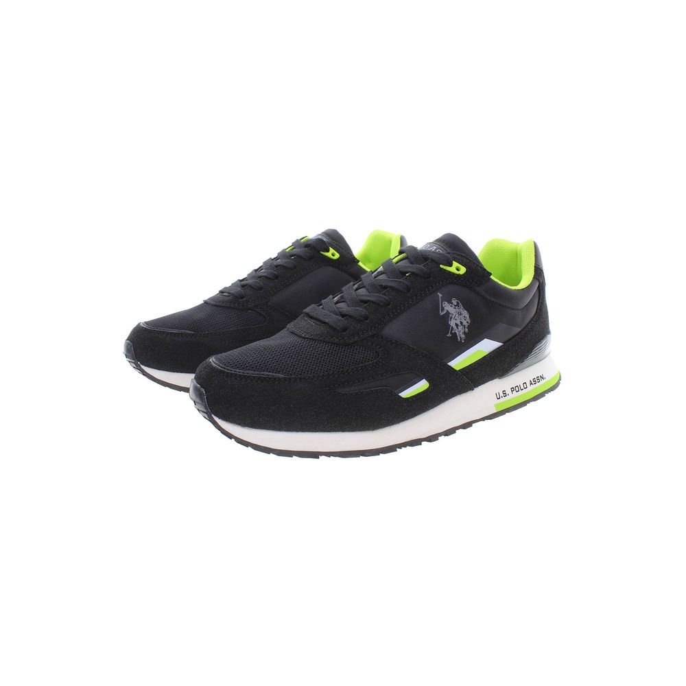 US POLO ASSN. Zwarte polyester sneaker
