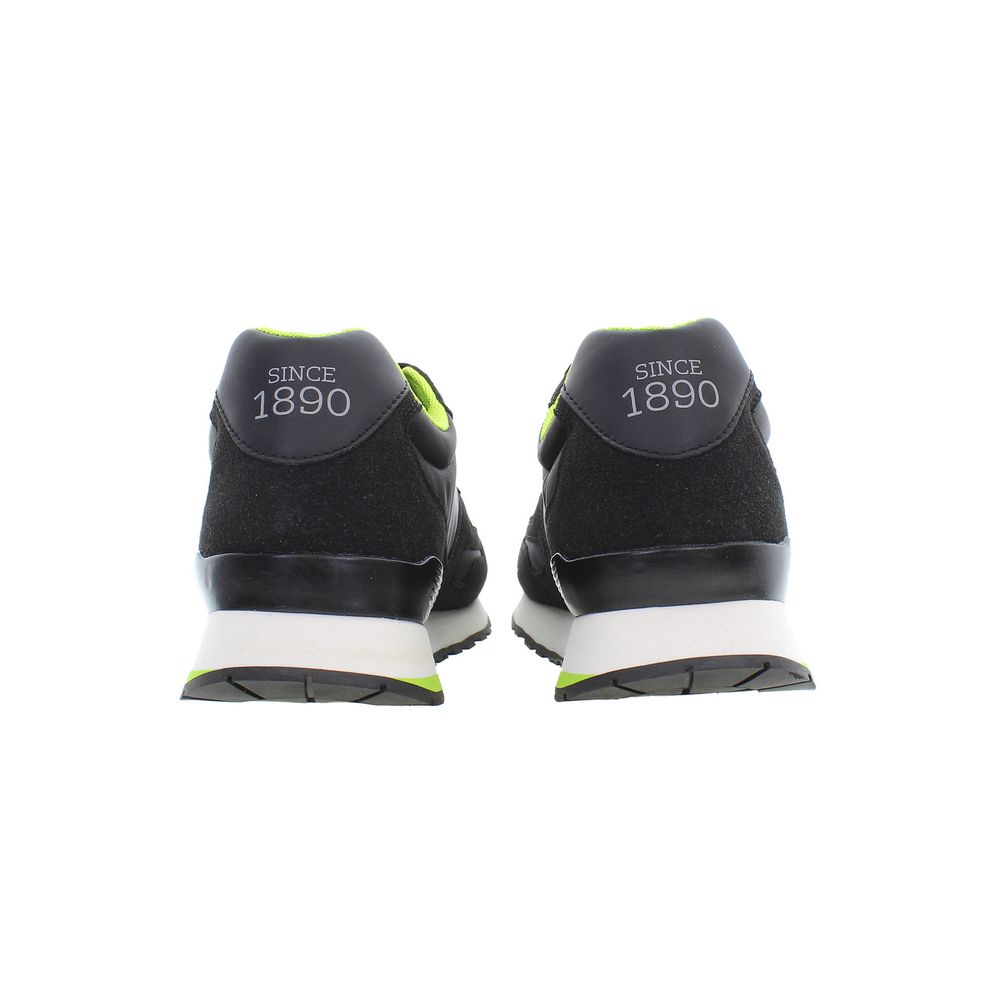 US POLO ASSN. Zwarte polyester sneaker