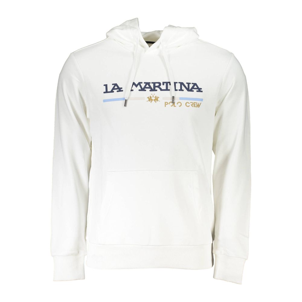 Pull en coton blanc La Martina