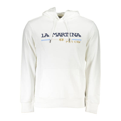 Pull en coton blanc La Martina