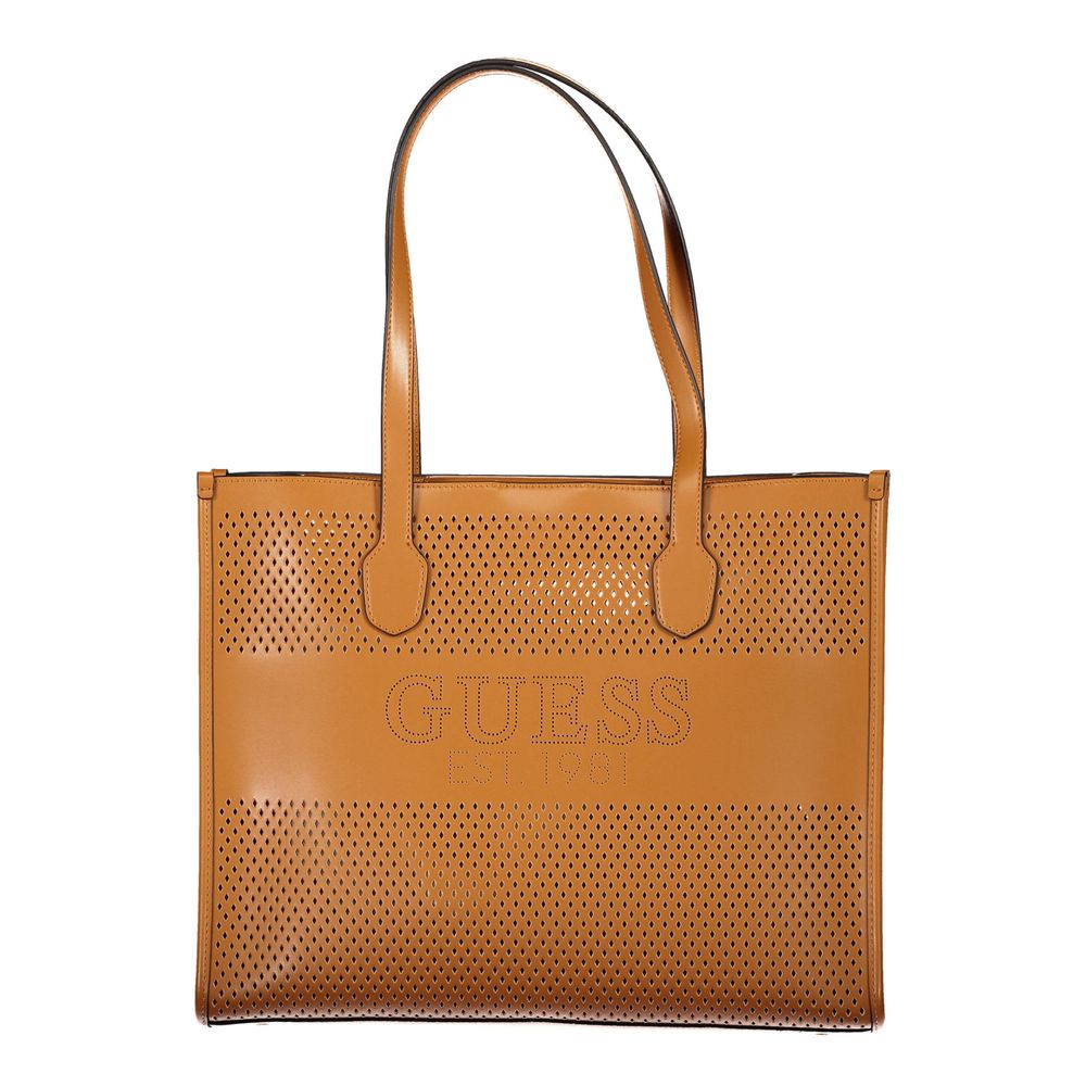 Sac à main Guess Jeans en polyéthylène marron