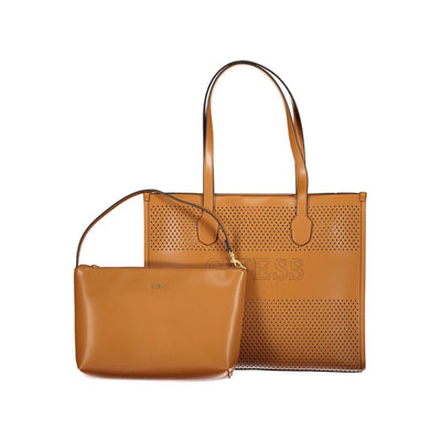 Sac à main Guess Jeans en polyéthylène marron