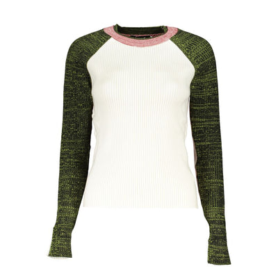 Pull en polyester blanc Desigual