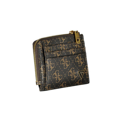 Guess Jeans Bruine Leren Portemonnee