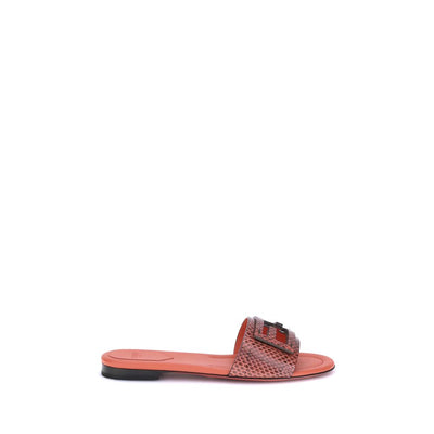 Fendi Python print sandalen