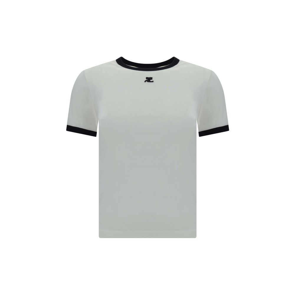T-shirt avec logo Courrèges