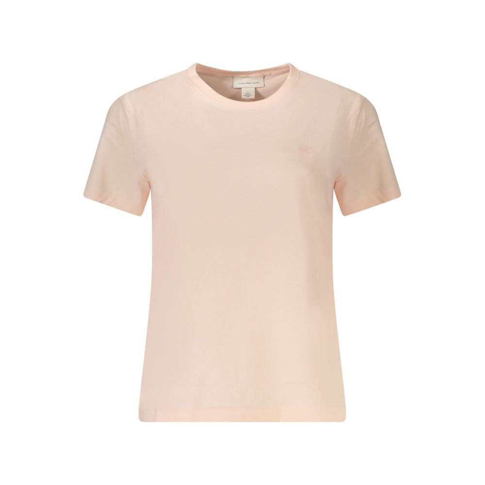 Calvin Klein Roze Katoenen Dames T-Shirt
