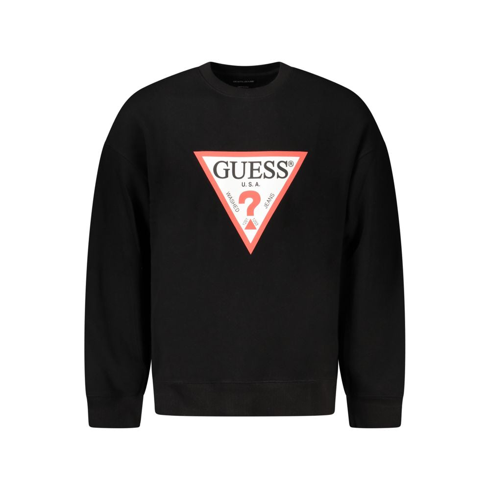 Pull en coton noir Guess Jeans