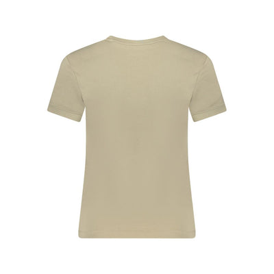 Guess Jeans Beige Katoenen Dames T-Shirt