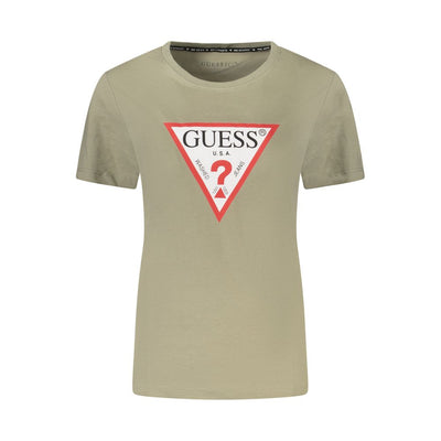 Guess Jeans Groen Katoenen Dames T-Shirt
