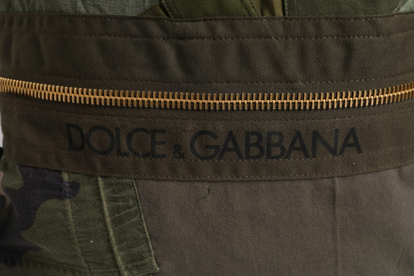 Dolce &amp; Gabbana Military Green Patchwork Rugzak Rugzak Tas
