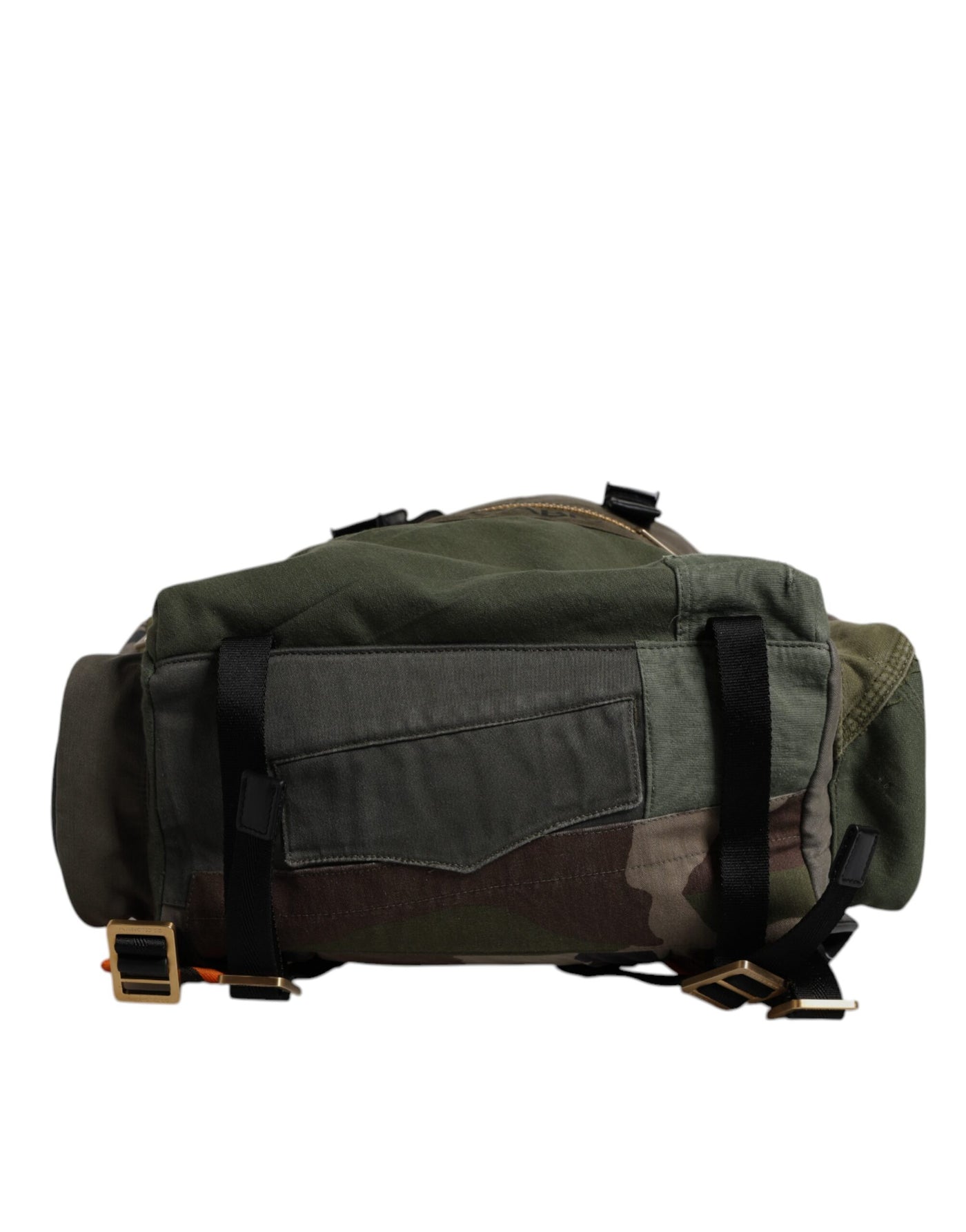 Dolce &amp; Gabbana Military Green Patchwork Rugzak Rugzak Tas