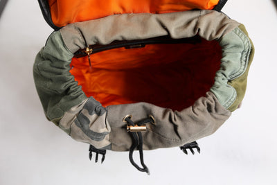 Dolce &amp; Gabbana Military Green Patchwork Rugzak Rugzak Tas