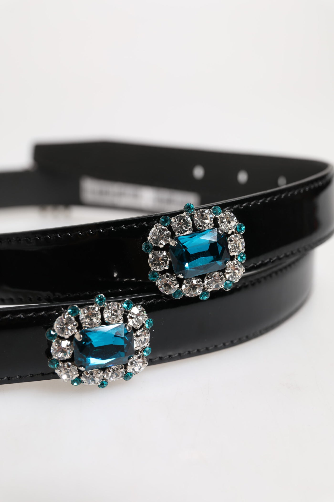 Ceinture à boucle en métal noir ornée du logo Dolce &amp; Gabbana