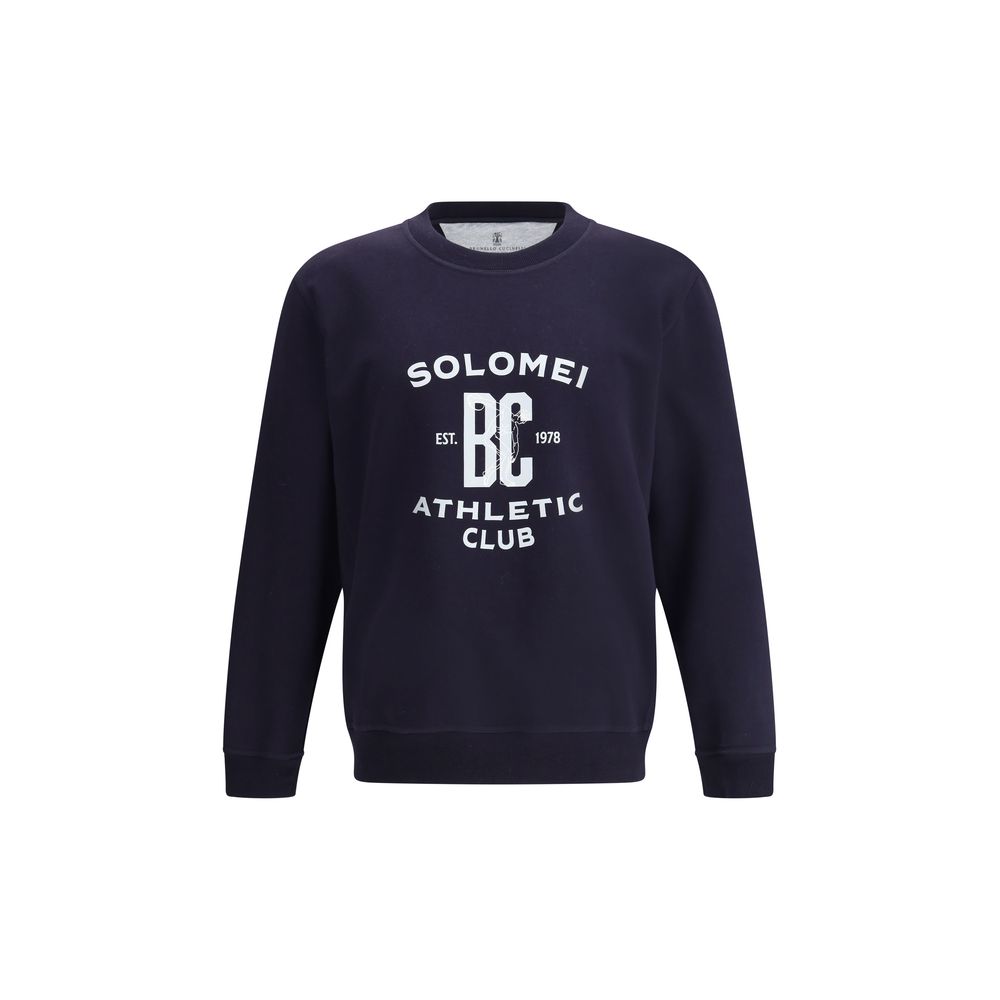 Brunello Cucinelli Sweat-shirt imprimé maxi