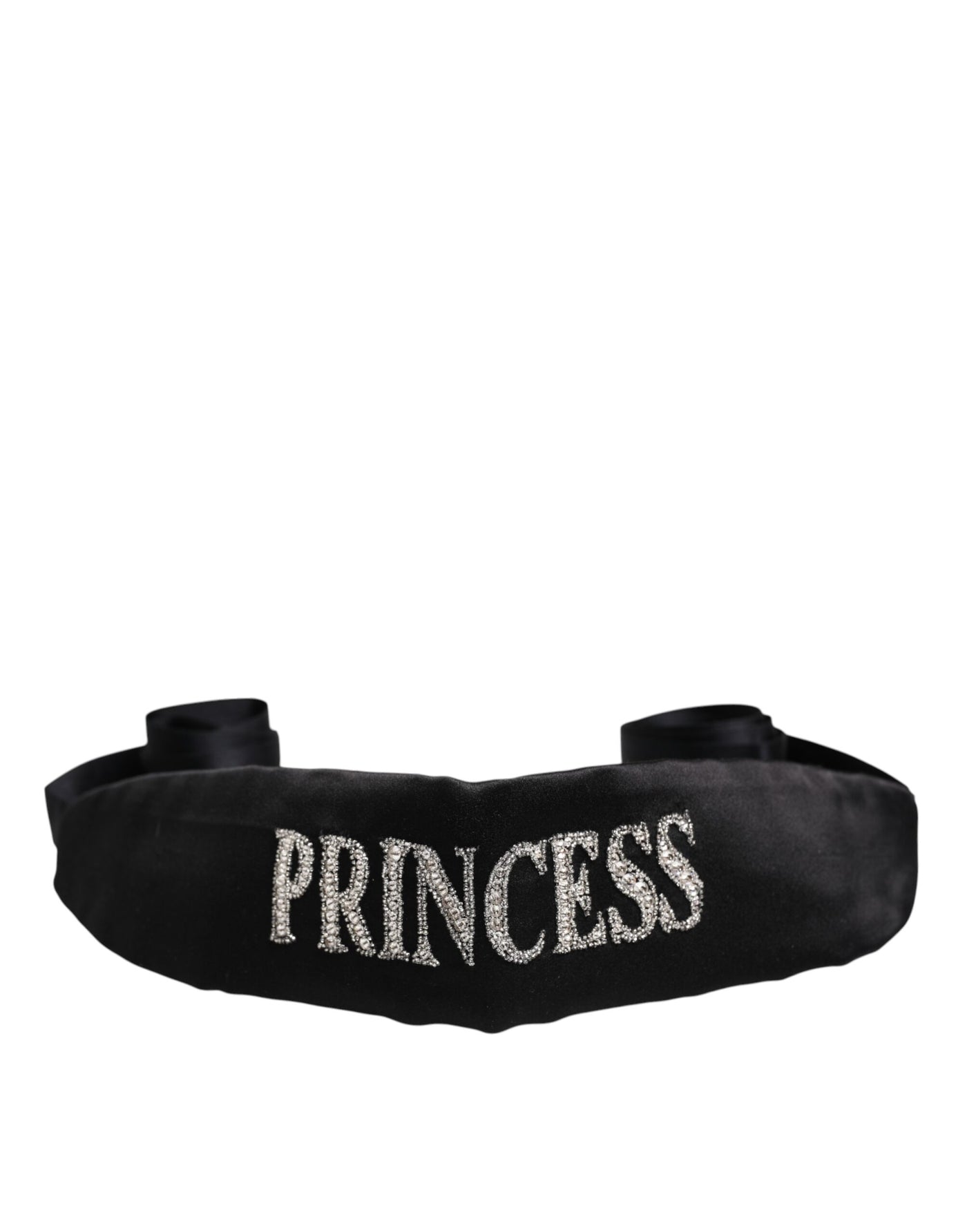 Dolce &amp; Gabbana Zwarte Prinses Fantasy Gevlochten Tailleriem