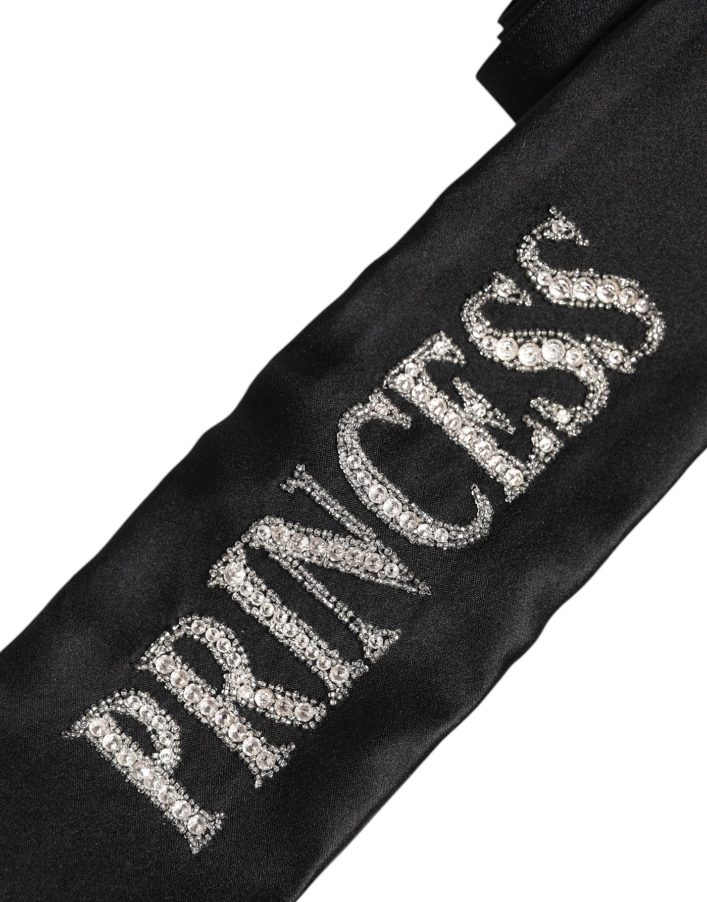 Dolce &amp; Gabbana Zwarte Prinses Fantasy Gevlochten Tailleriem